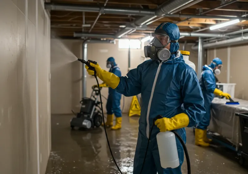 Basement Sanitization and Antimicrobial Treatment process in West Rancho Dominguez, CA